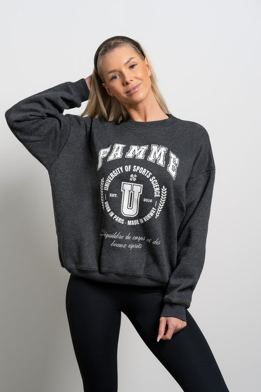 Black University Sweatshirt - for dame - Famme - Sweatshirt