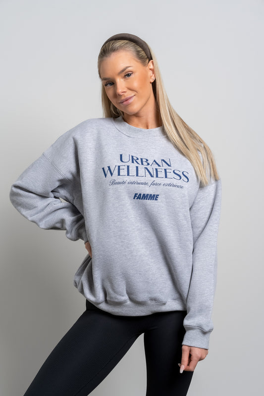 Grey Wellness Sweatshirt - for dame - Famme - Sweatshirt