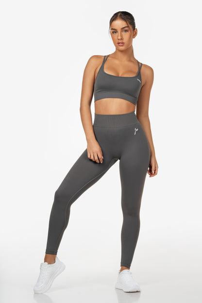 Gray Lunge Scrunch Leggings