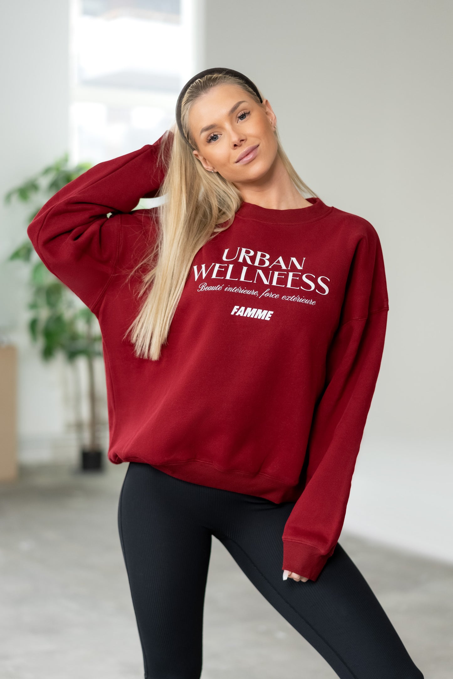 Red Wellness Sweatshirt - for dame - Famme - Sweatshirt