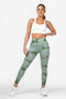 Light Green Tie Dye Scrunch Leggings