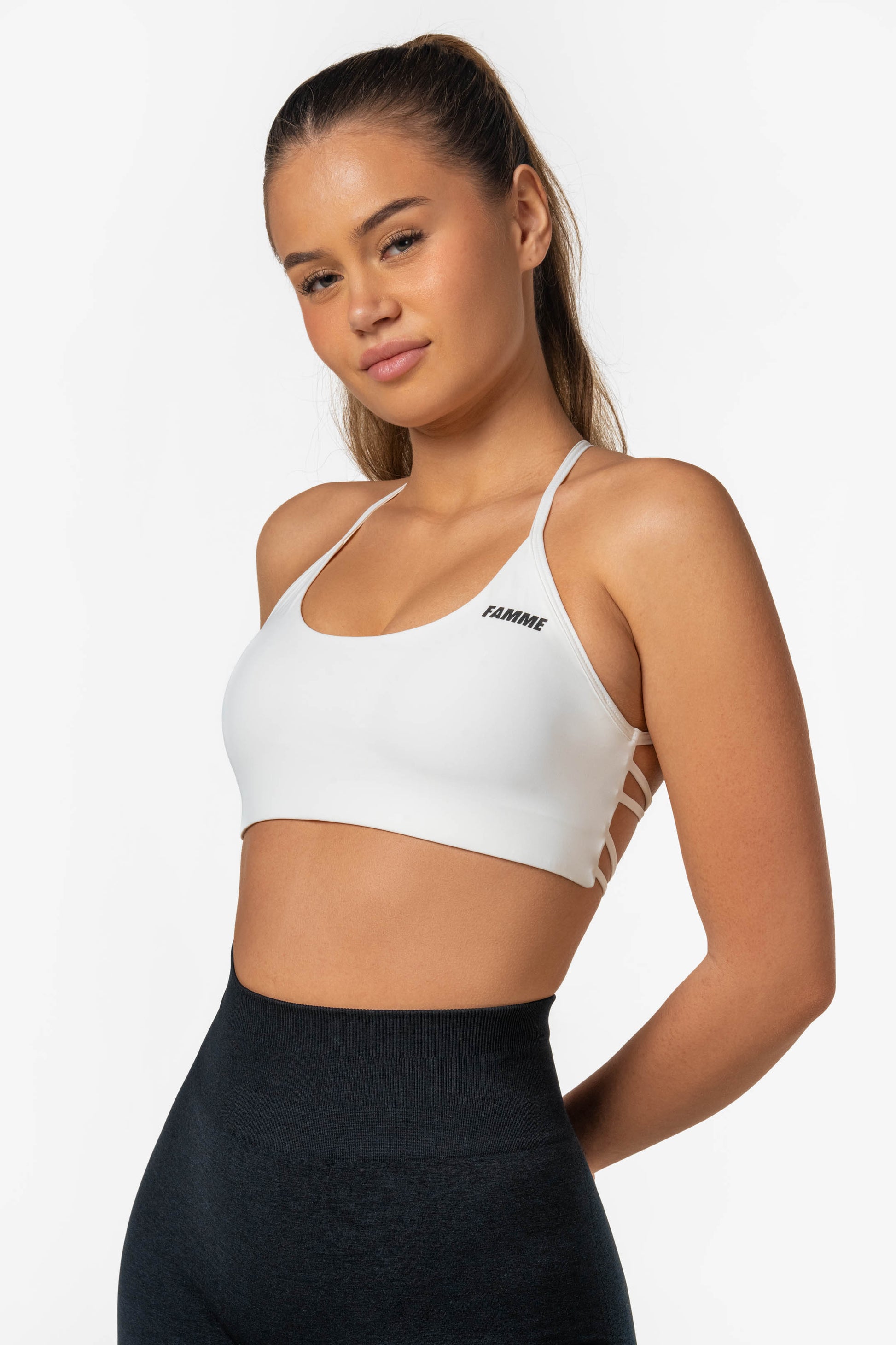 White Flex Sports Bra - for dame - Famme - Sports Bra