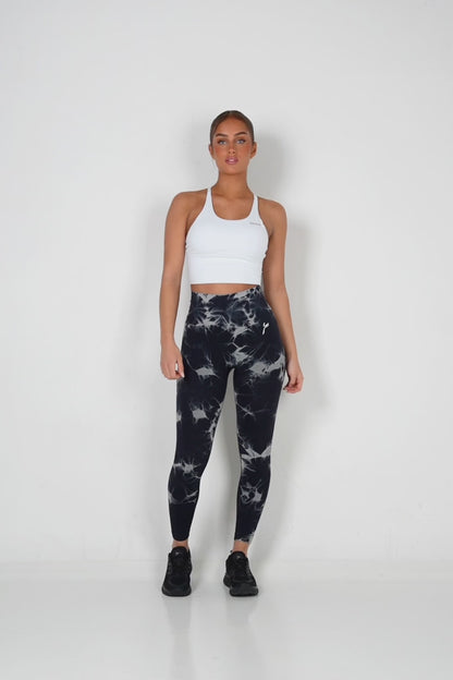 Pink Tie Dye Scrunch Leggings