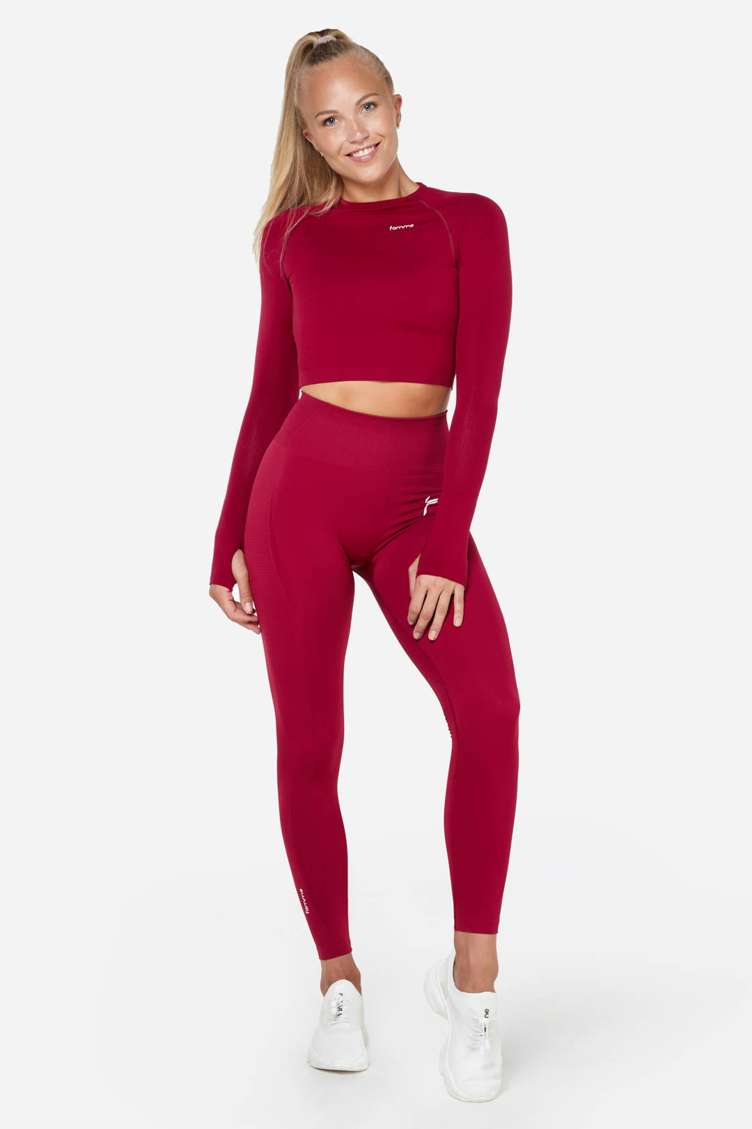 Red Vortex Tights 2 - for dame - Famme - Leggings