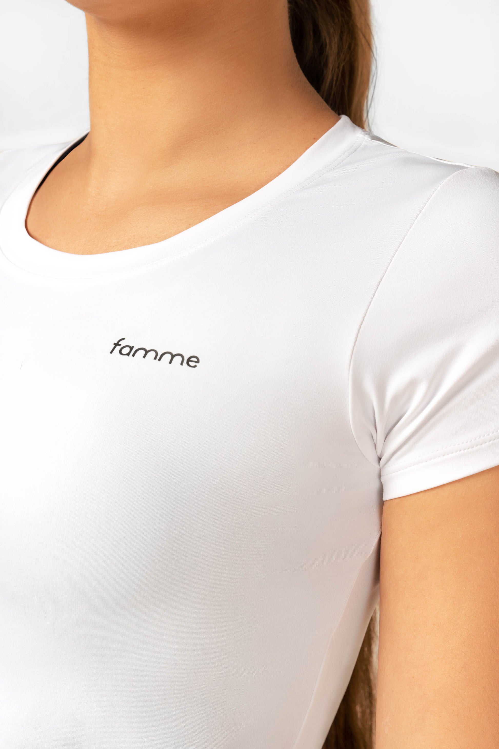 White Essential T-shirt - for dame - Famme - T-Shirt
